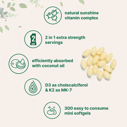 Vitamin D3 & K2 Softgels